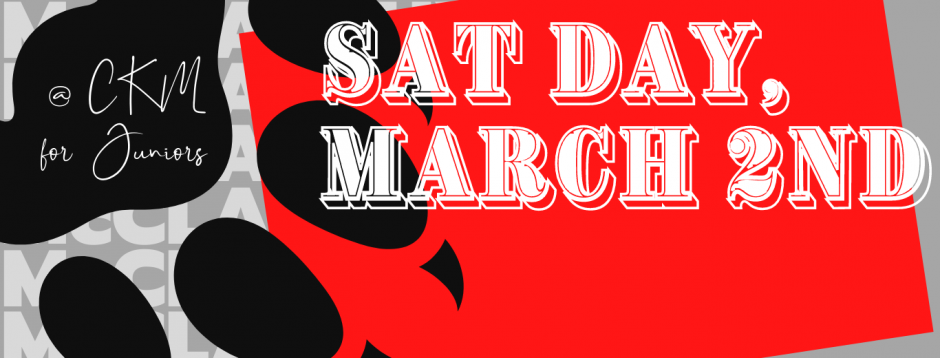 SAT Day for Juniors March 2nd